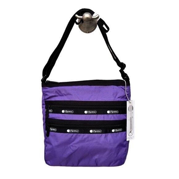 LeSportsac NWT Iris Purple Candace North South Crossbody Bag‎ Adjustable Straps - Picture 1 of 7